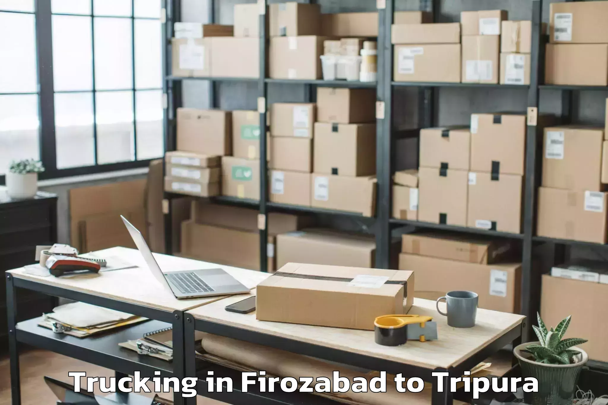 Book Firozabad to Iiit Agartala Trucking